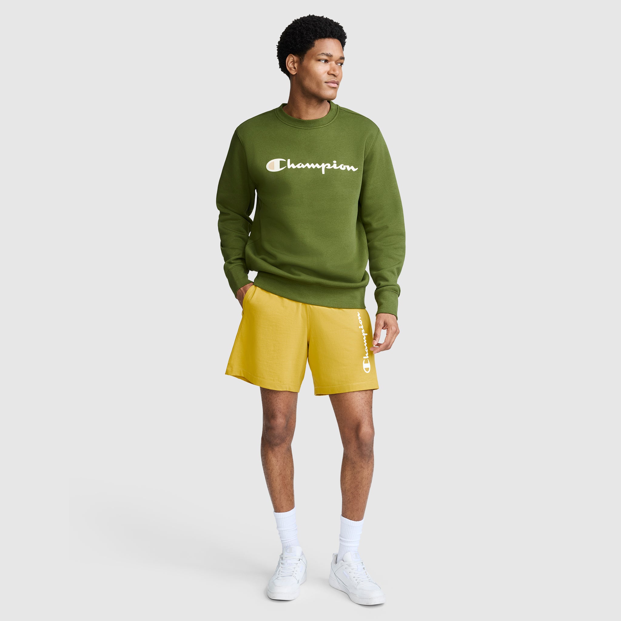 Powerblend Crewneck Sweatshirt. Classic Script Logo - Image 5