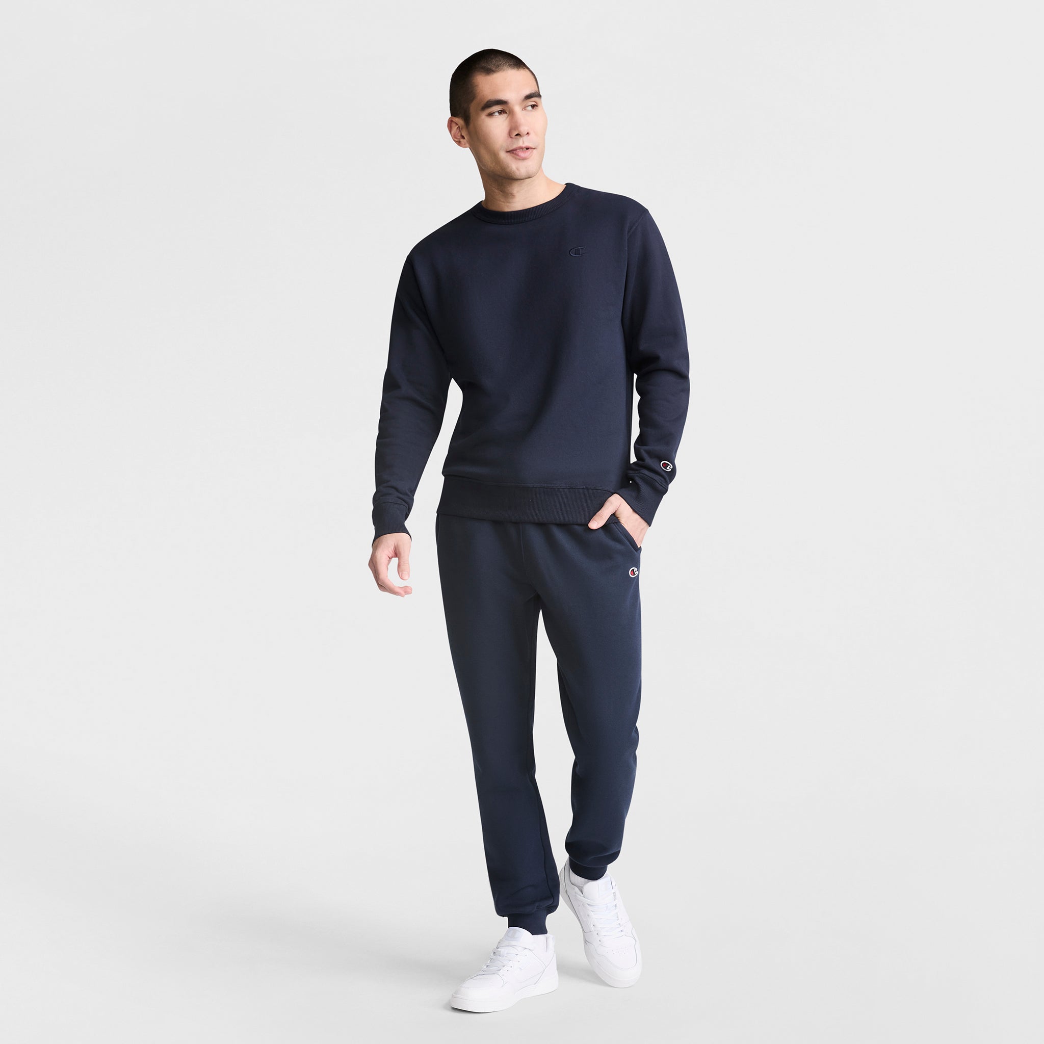 Powerblend Crewneck Sweatshirt. C Logo - Image 4