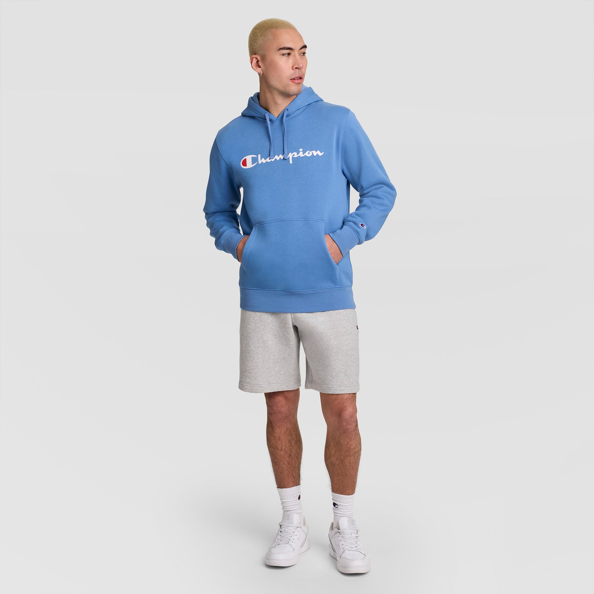 Powerblend Hoodie. Full Script Logo - Image 7