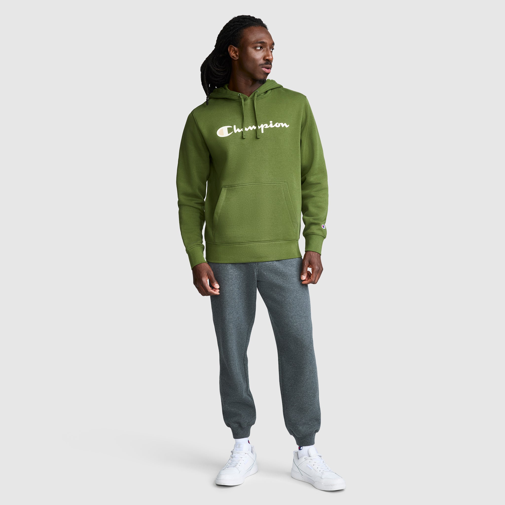 Powerblend Hoodie. Full Script Logo - Image 7
