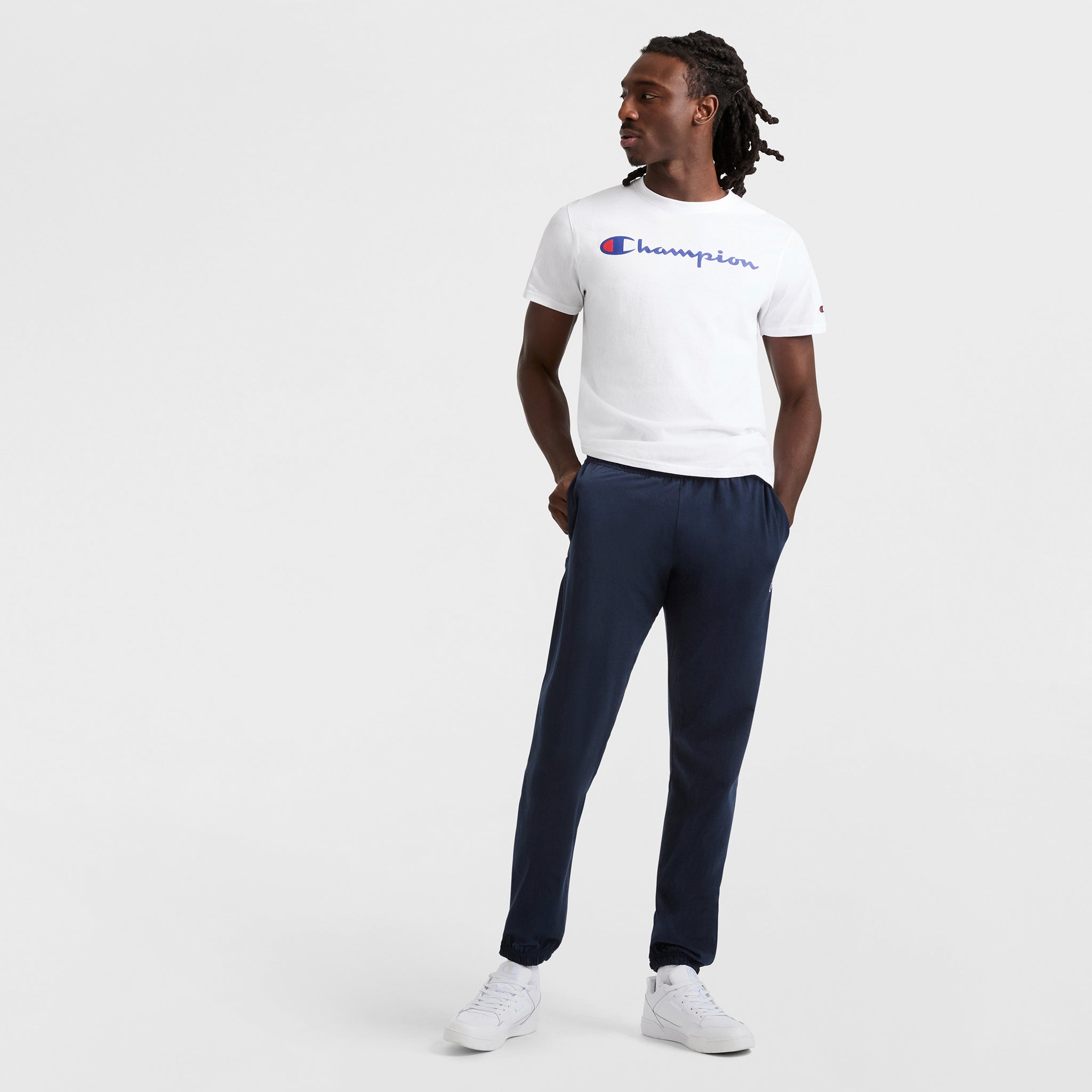 Lightweight Lounge Pants. Cinched Hem. C Logo - Image 6