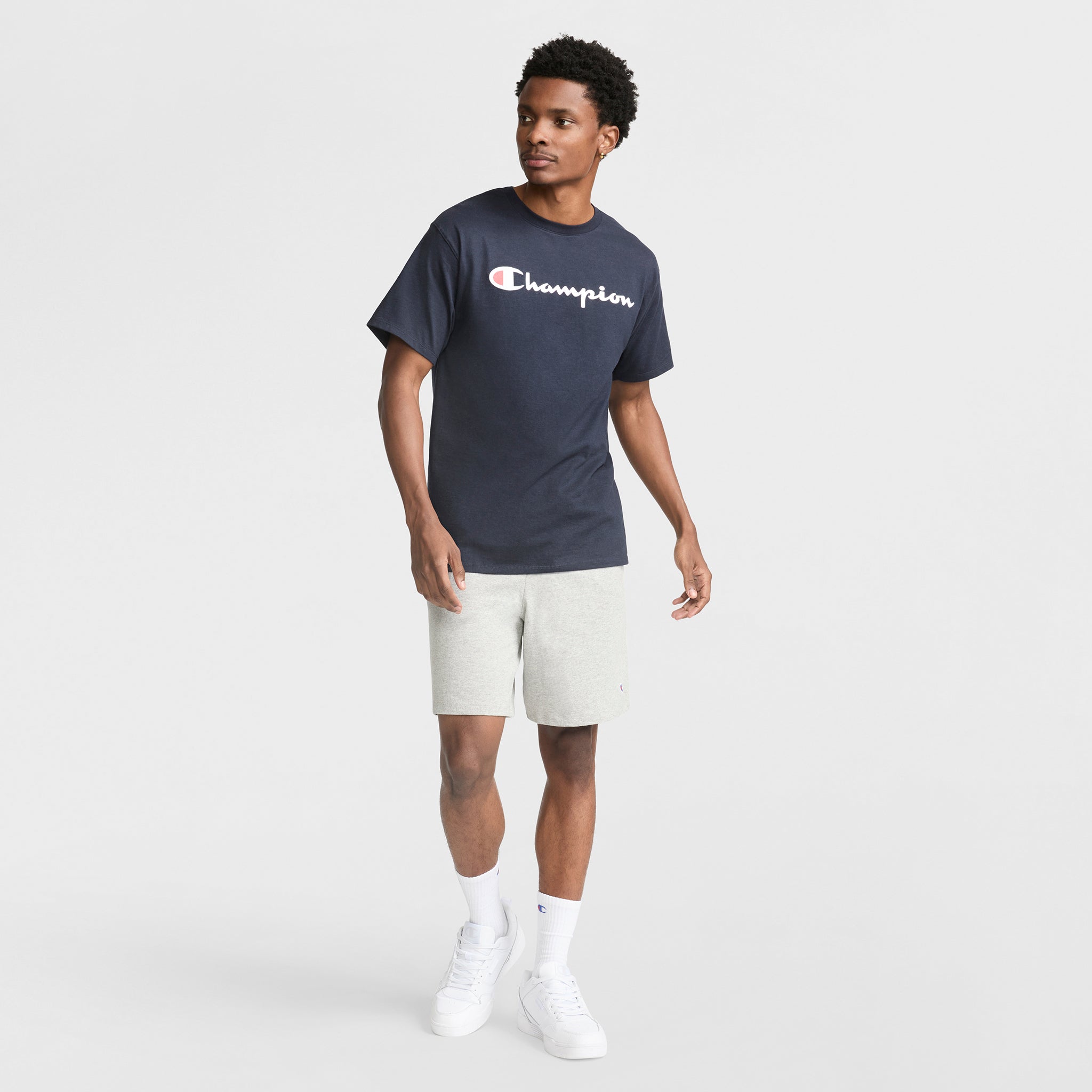 Classic Graphic T-Shirt. Script Logo - Image 4