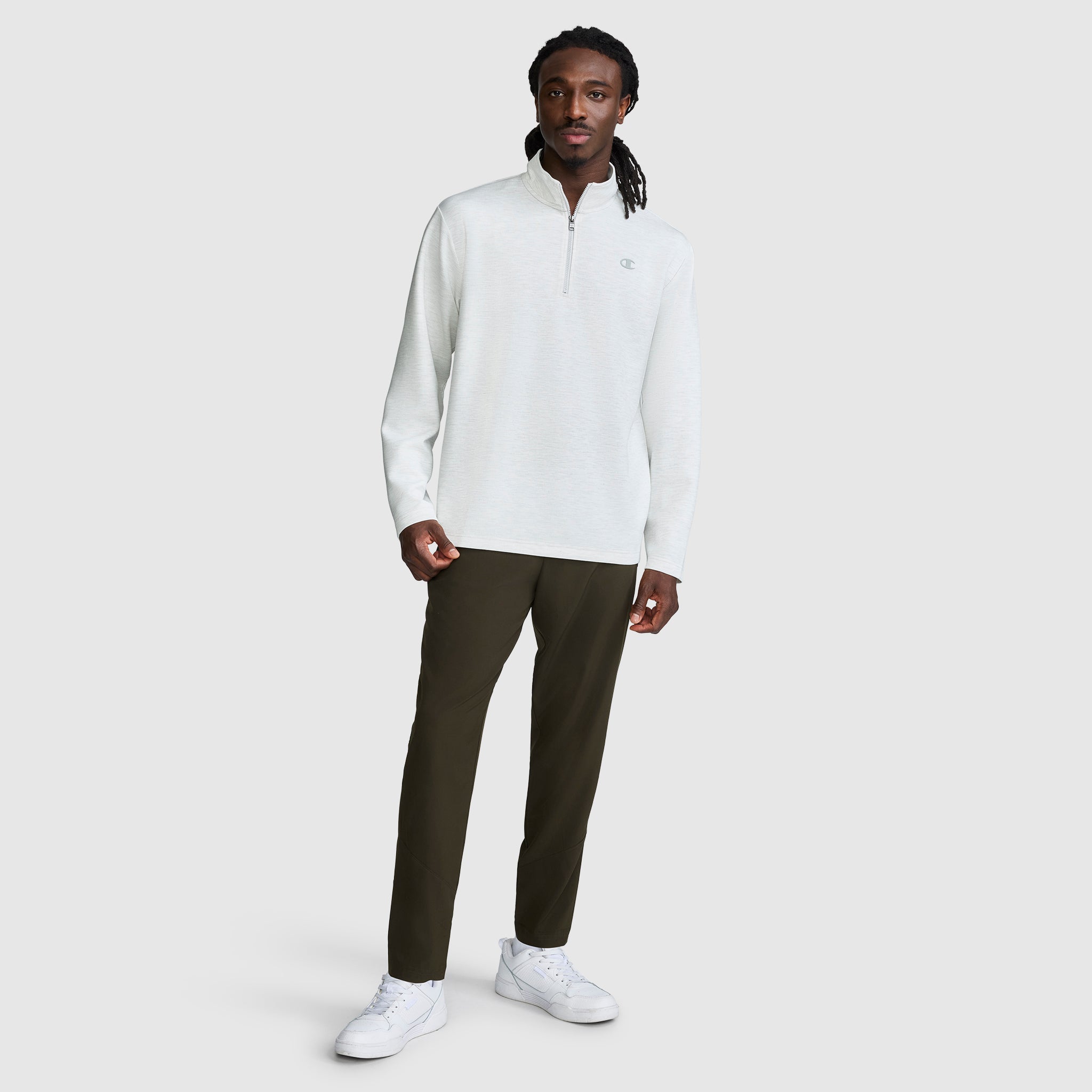 Sport Long Sleeve 1/4 Zip Mockneck. C Logo - Image 5