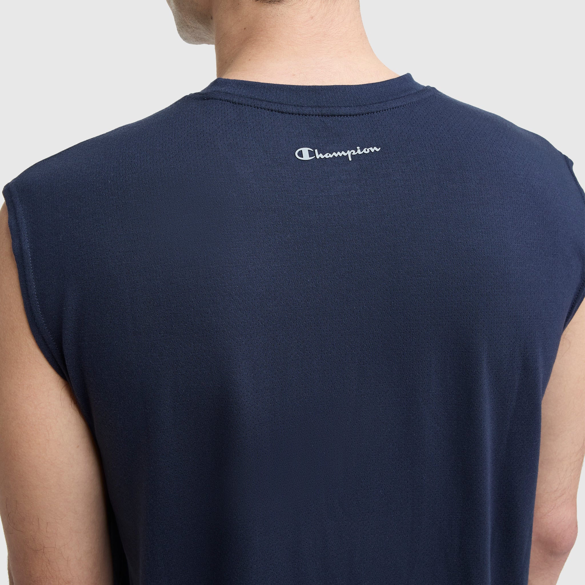 Sport Crewneck Muscle Tee. Script Logo - Image 4