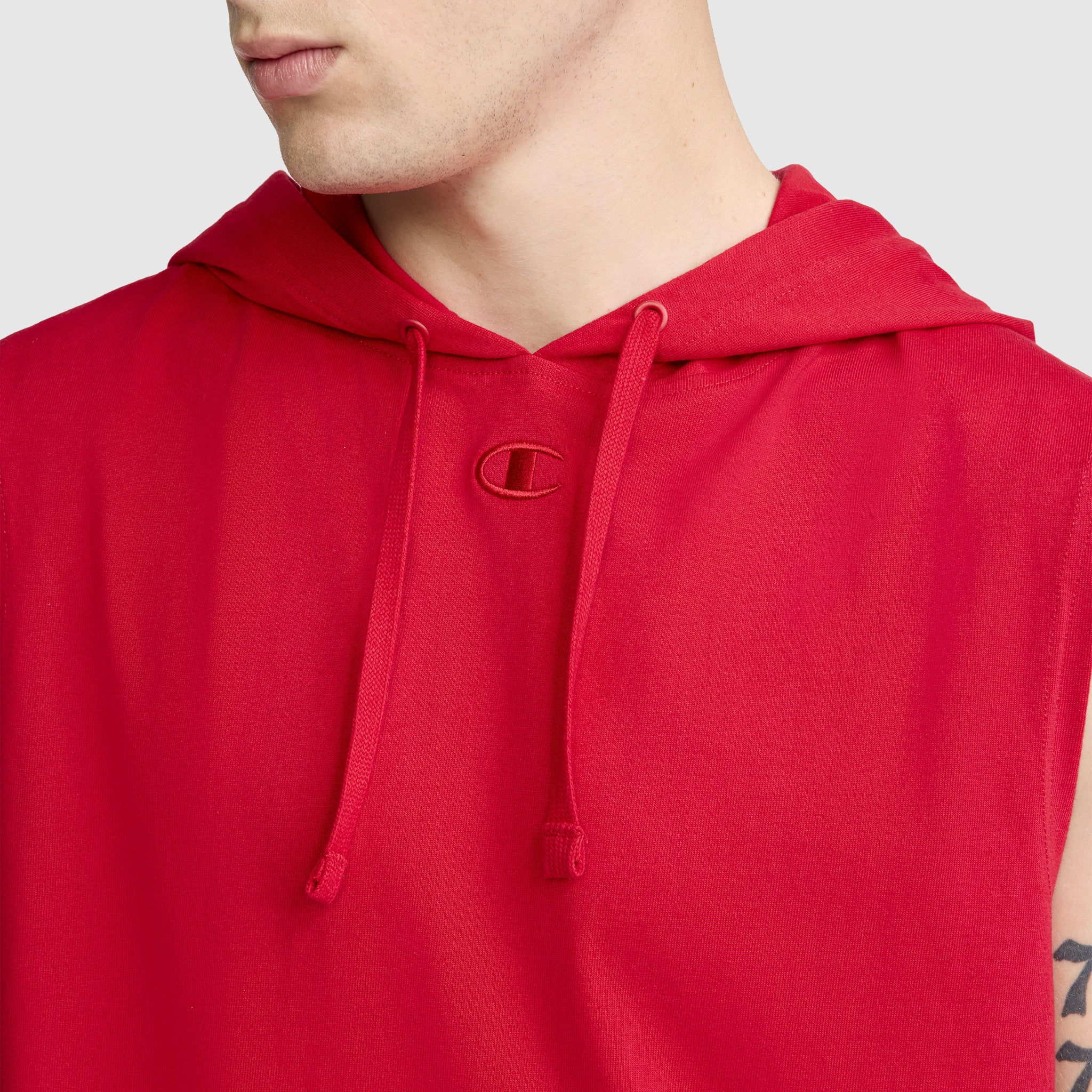 Jersey Sleeveless Hoodie. C Logo - Image 6