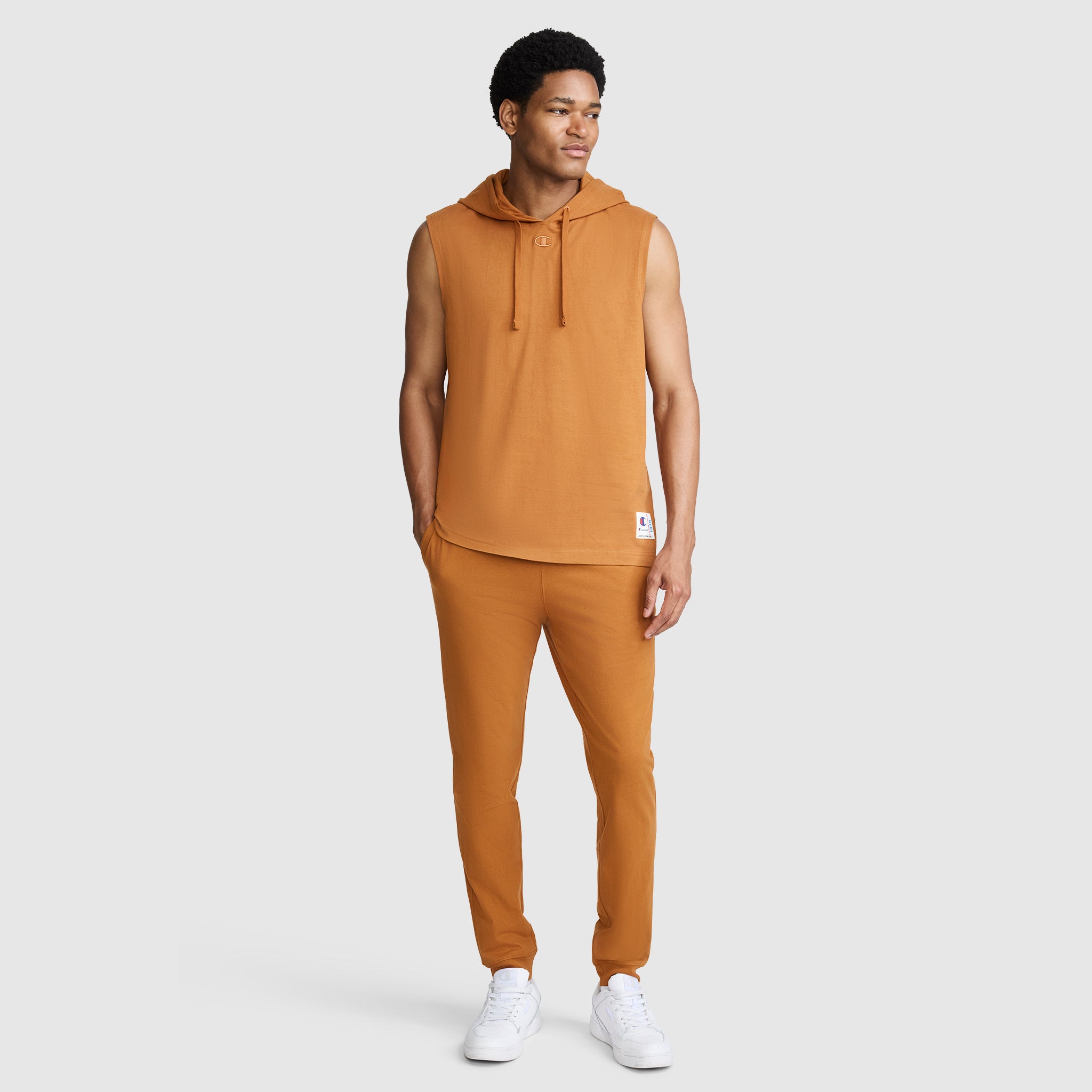 Jersey Sleeveless Hoodie. C Logo - Image 7
