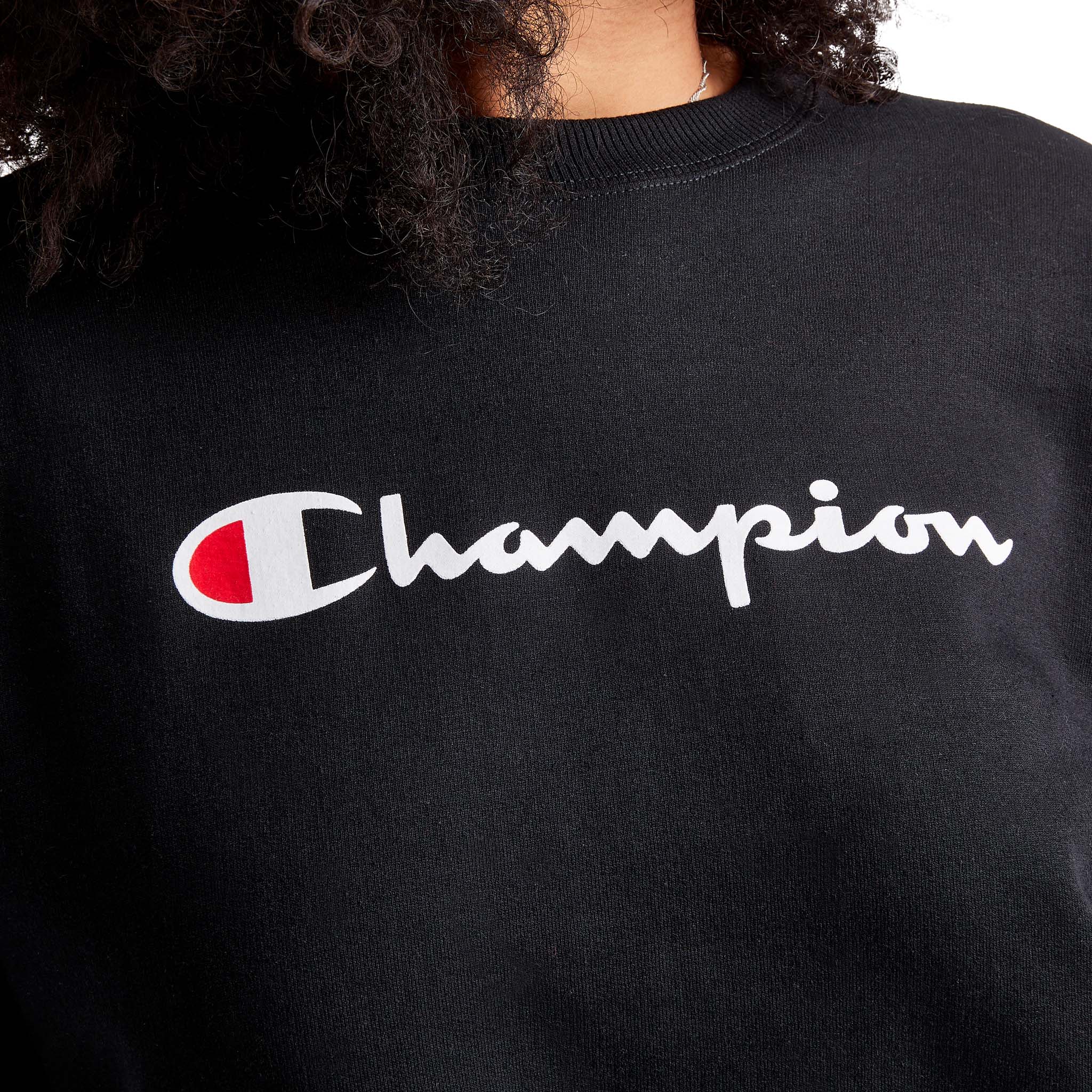 Powerblend Crewneck Sweatshirt. Script Logo - Image 4