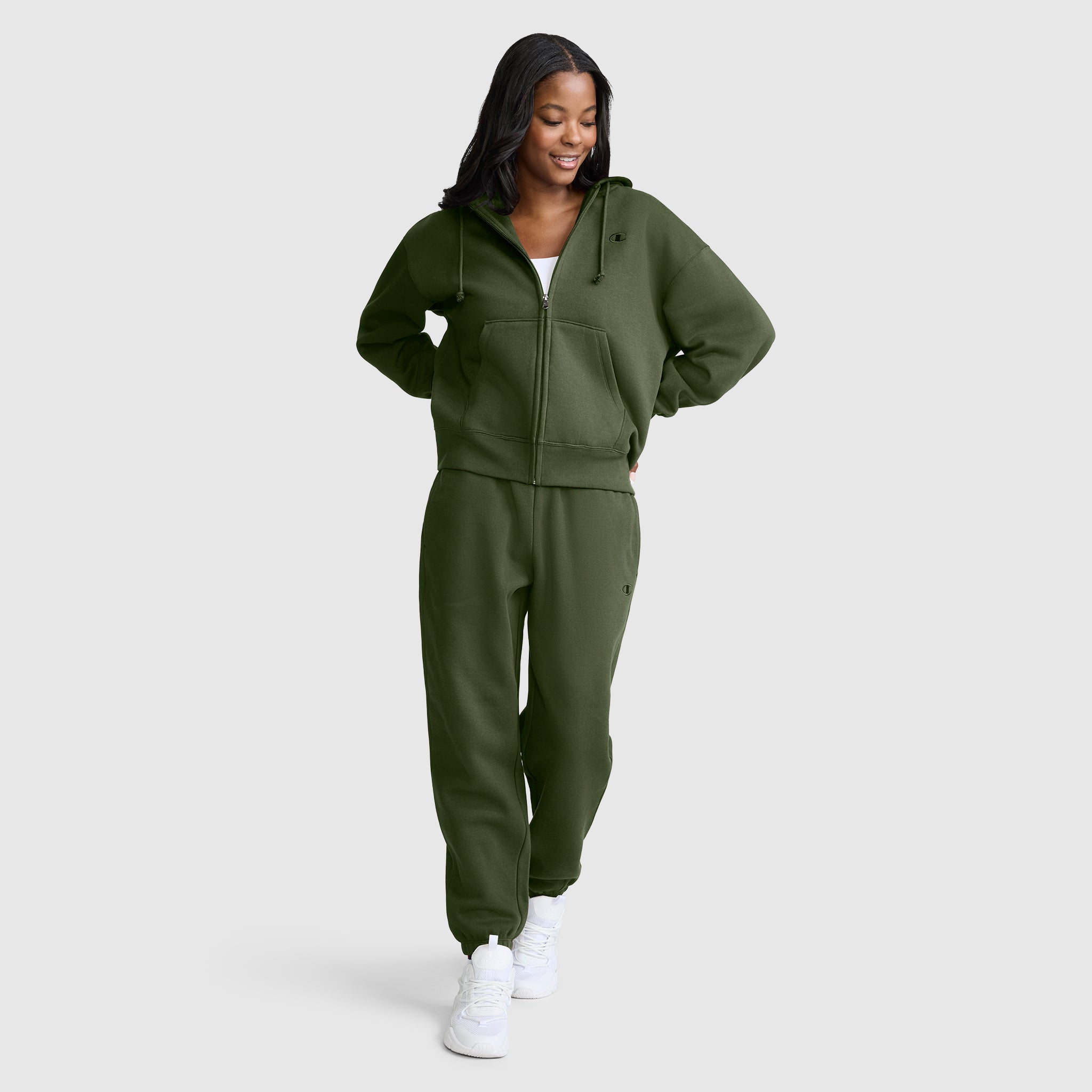 Powerblend Fleece Zip-Up Hoodie. C Logo - Image 6