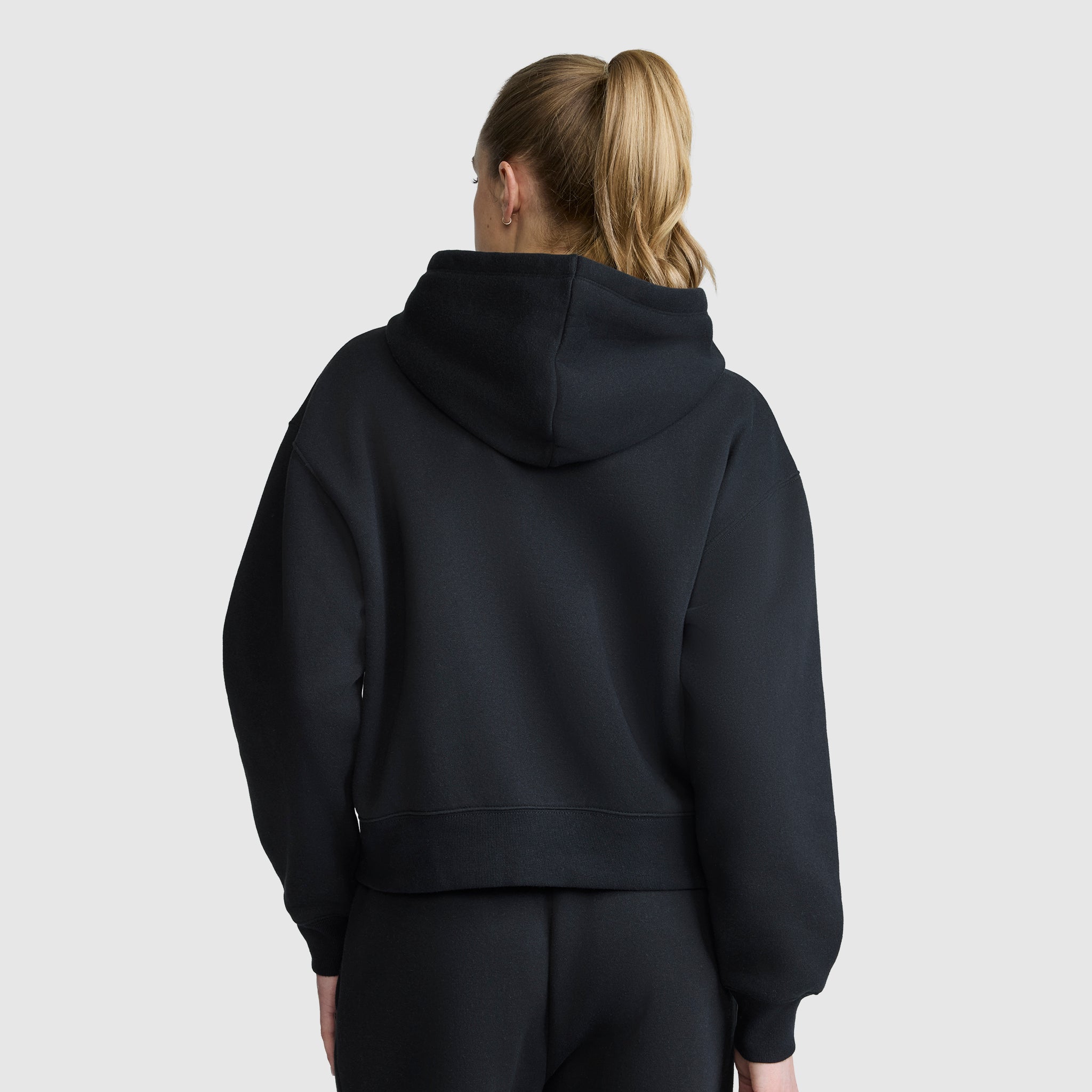 Cropped Zip-Up Hoodie - Image 3