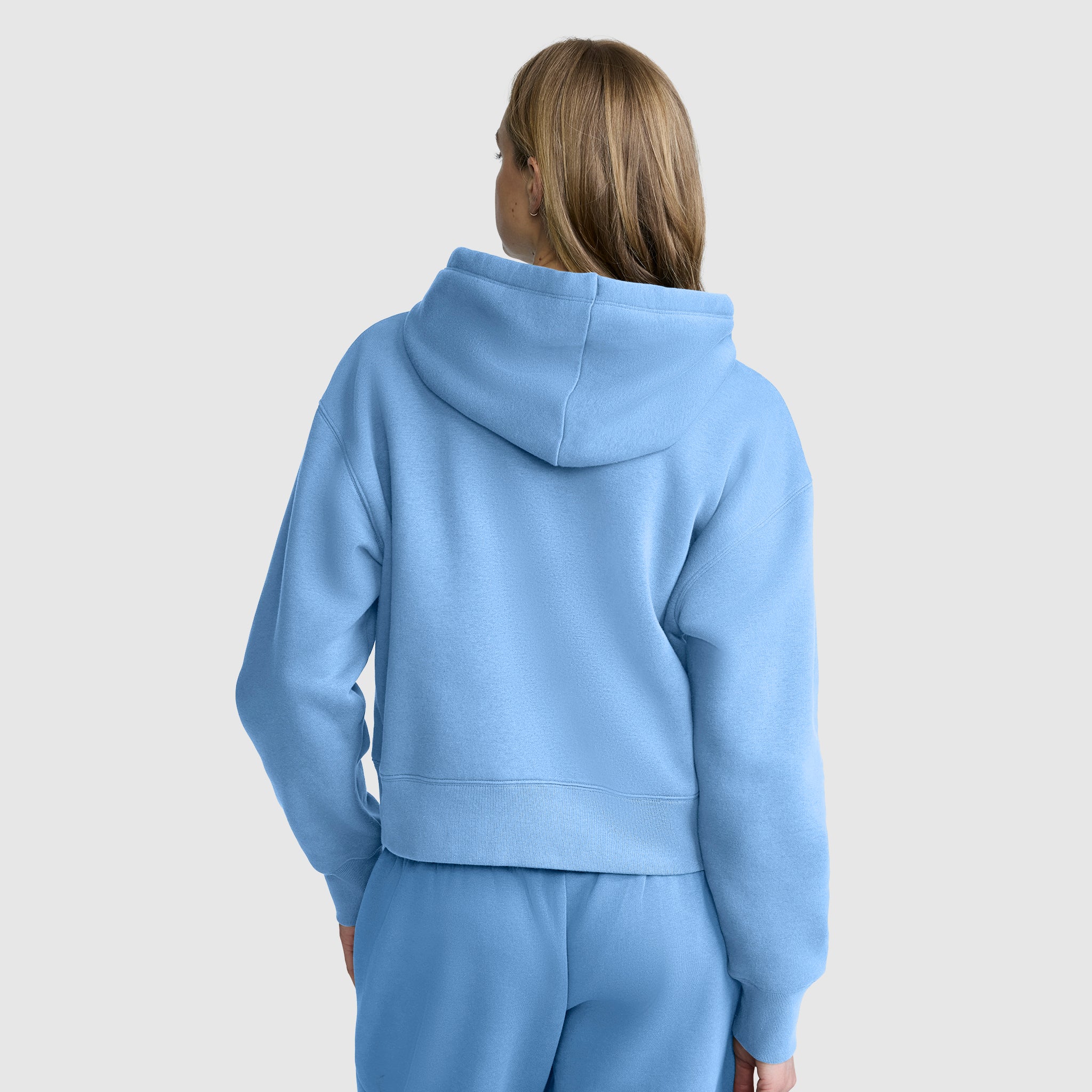 Cropped Zip-Up Hoodie - Image 2