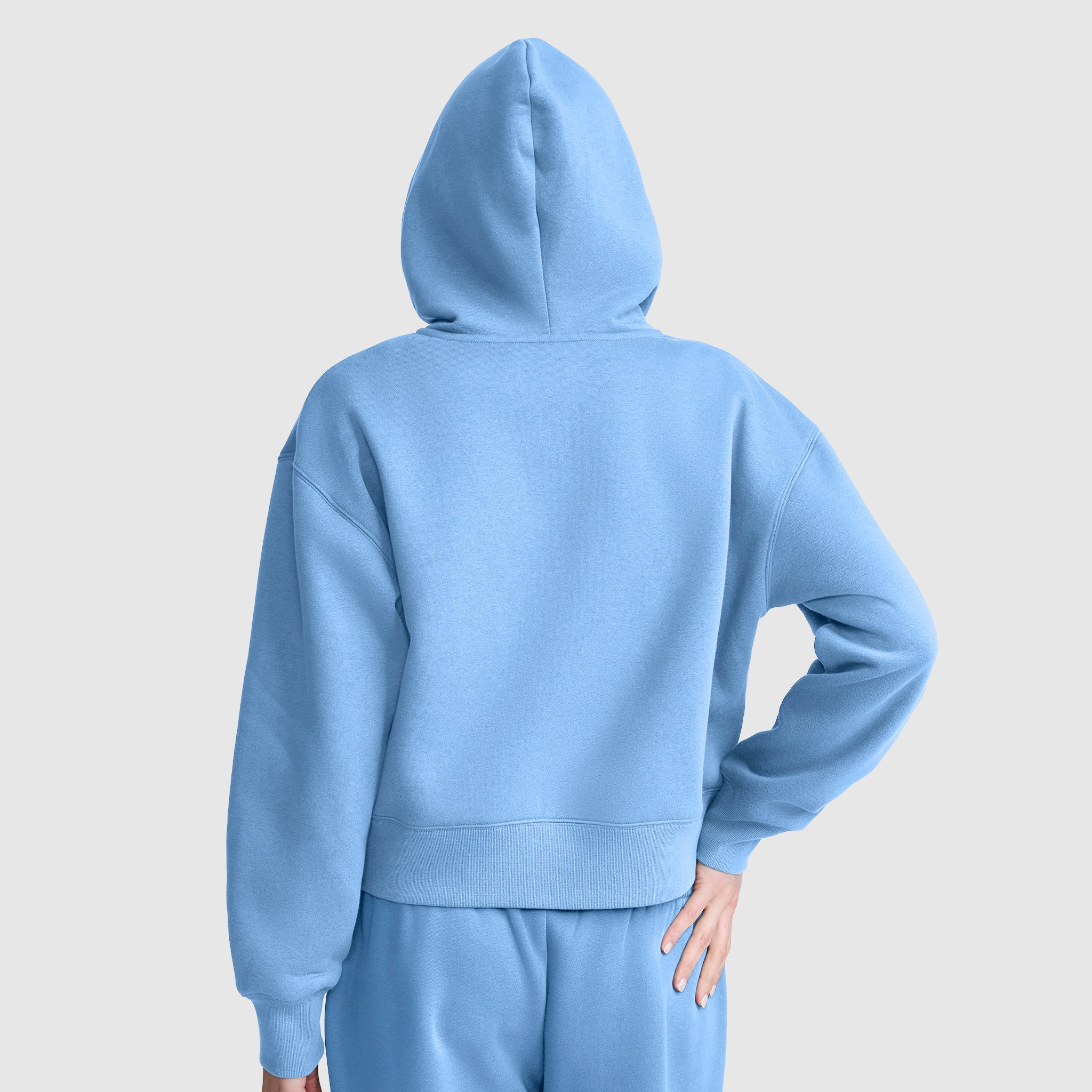 Cropped Zip-Up Hoodie - Image 4