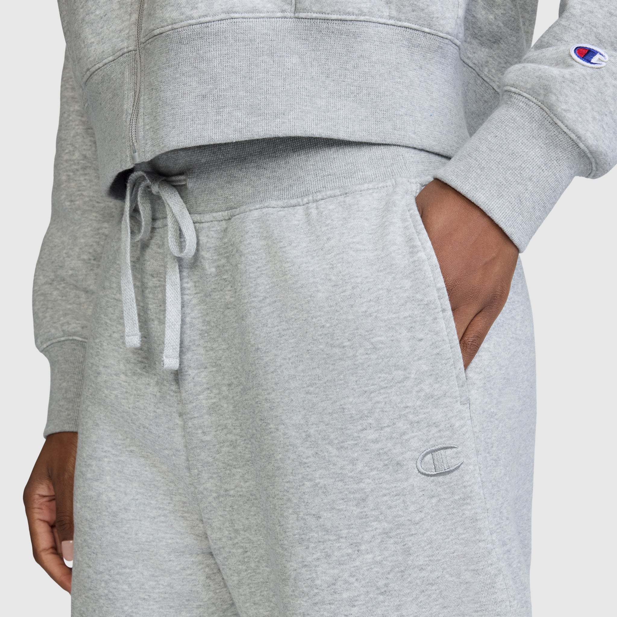 Wide Leg Fleece Sweatpants. C Logo - Image 4