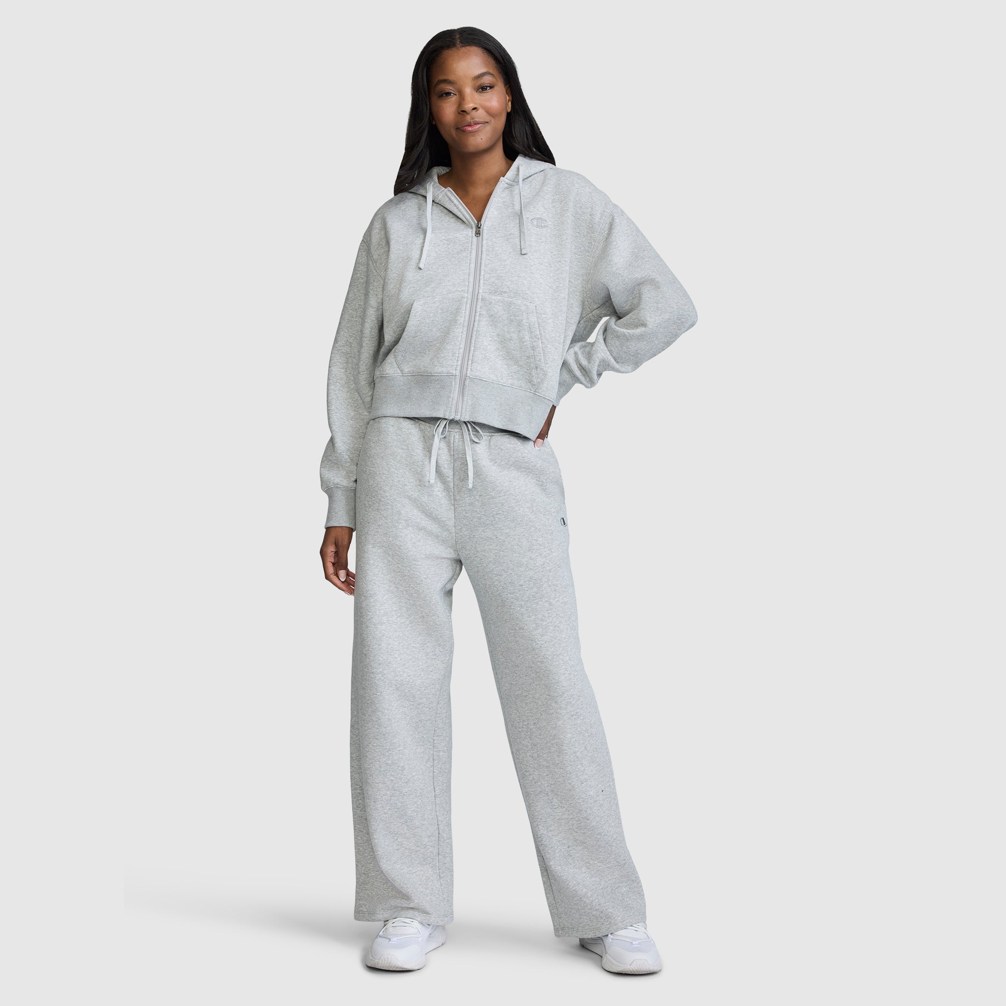 Wide Leg Fleece Sweatpants. C Logo - Image 5