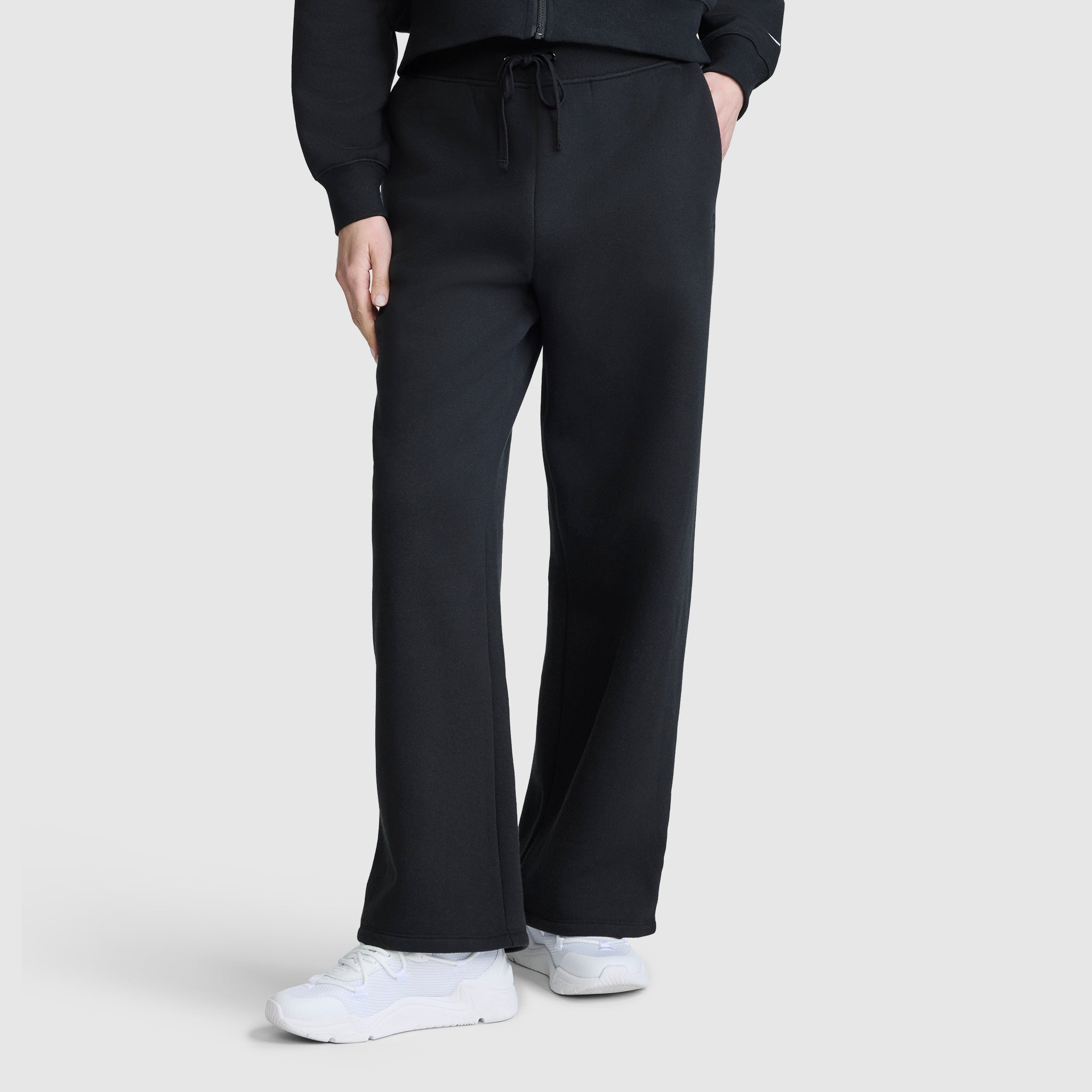 Wide Leg Fleece Sweatpants. C Logo