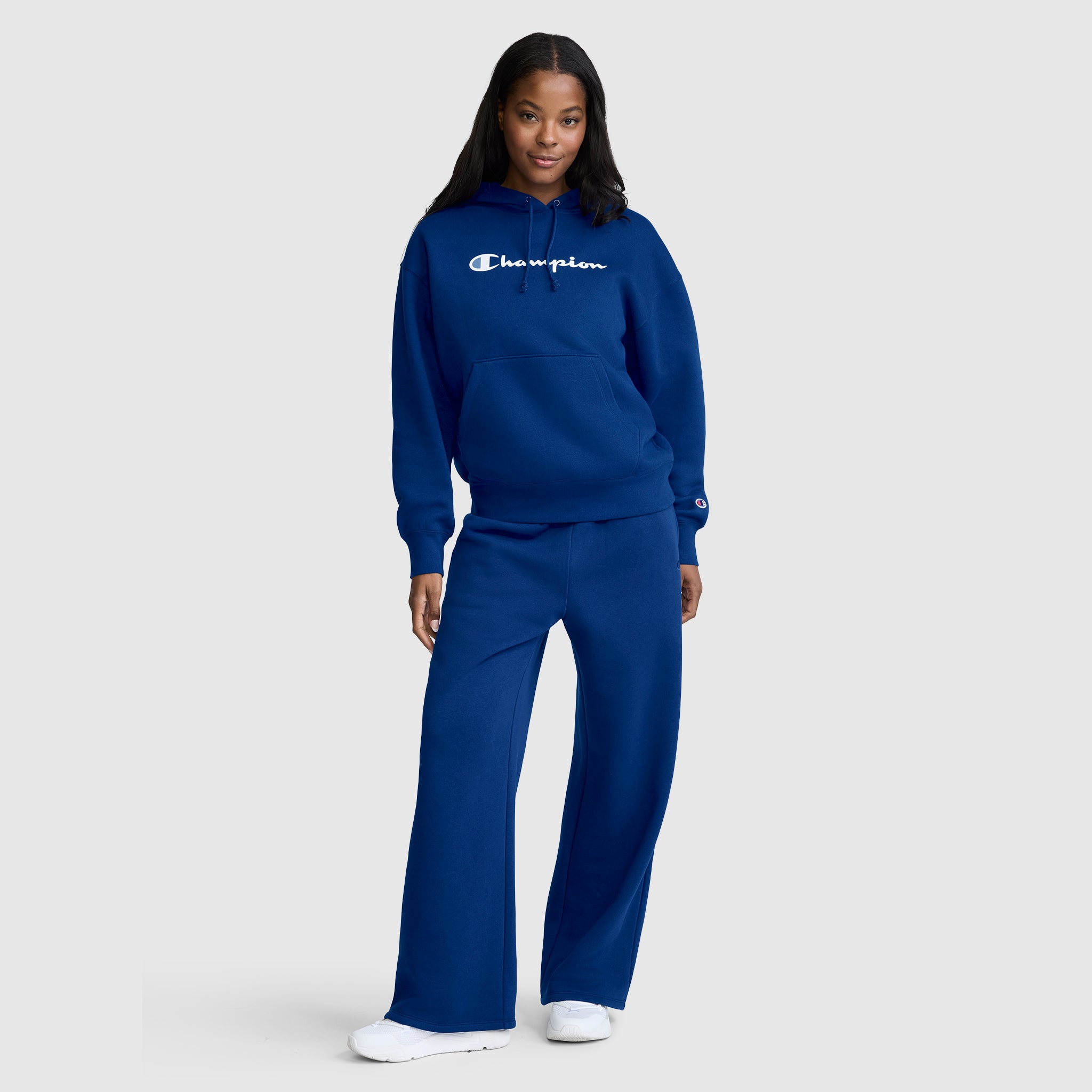 Wide Leg Fleece Sweatpants. C Logo - Image 5