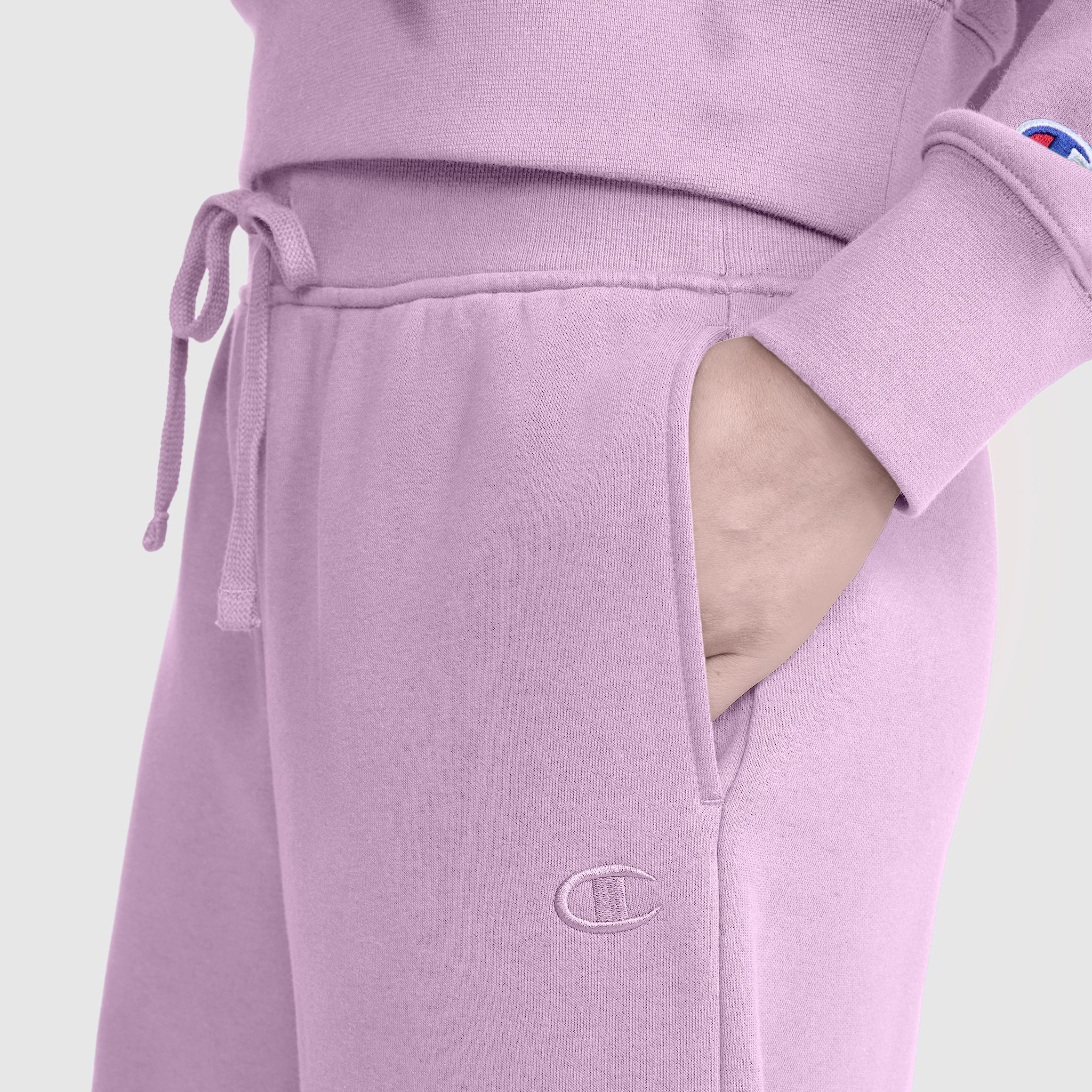 Wide Leg Fleece Sweatpants. C Logo - Image 3