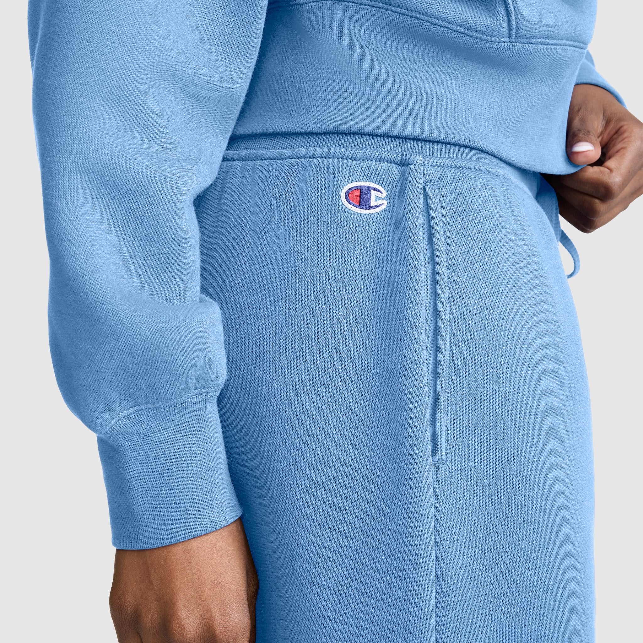 Wide Leg Fleece Sweatpants. C Logo - Image 4