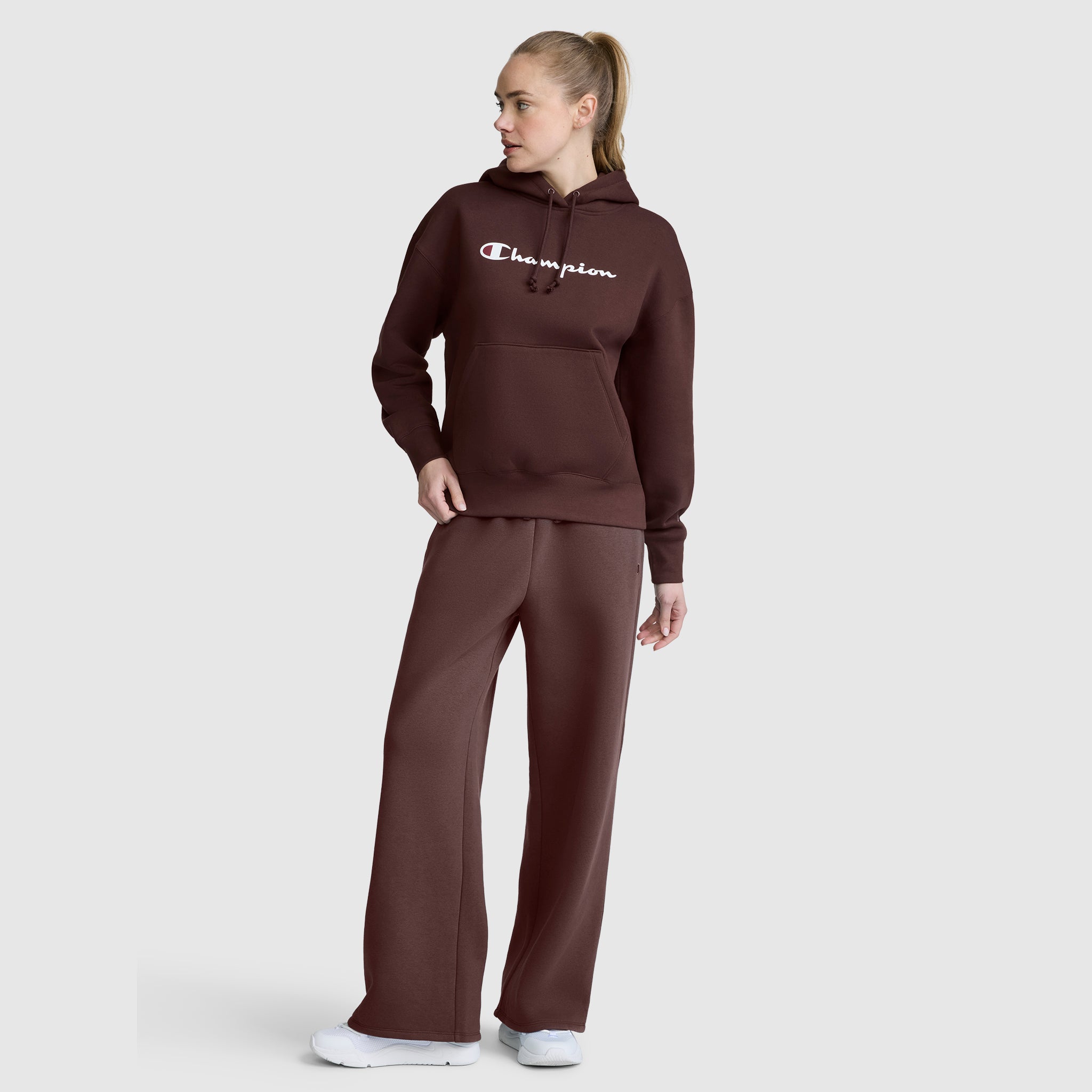 Wide Leg Fleece Sweatpants. C Logo - Image 5