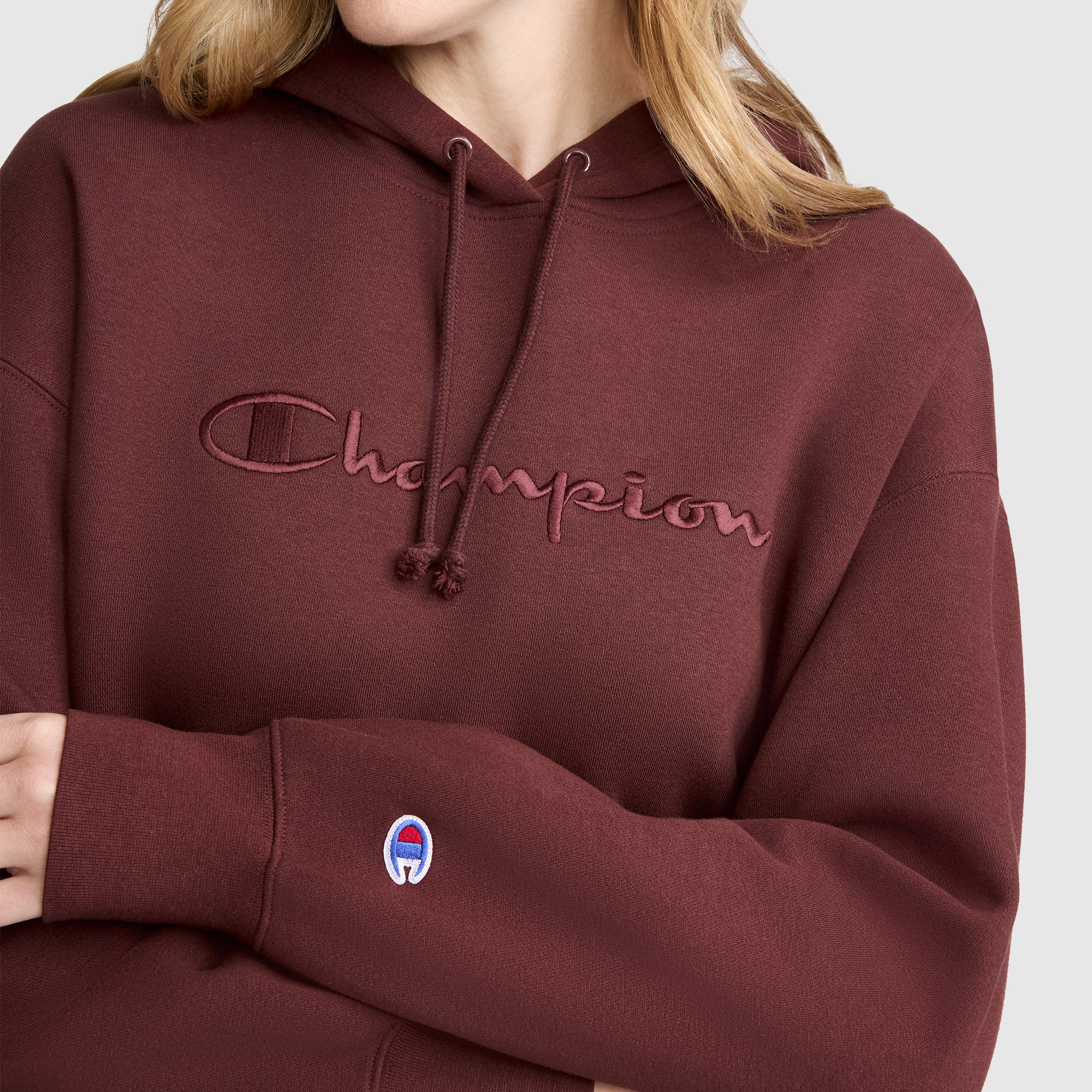 Tonal Script Freshman Powerblend Hoodie - Image 5