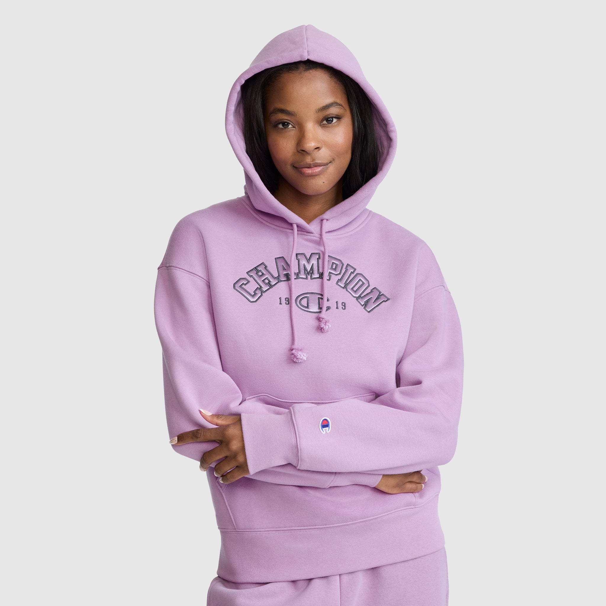 Fleece Hoodie. Satin Applique - Image 2
