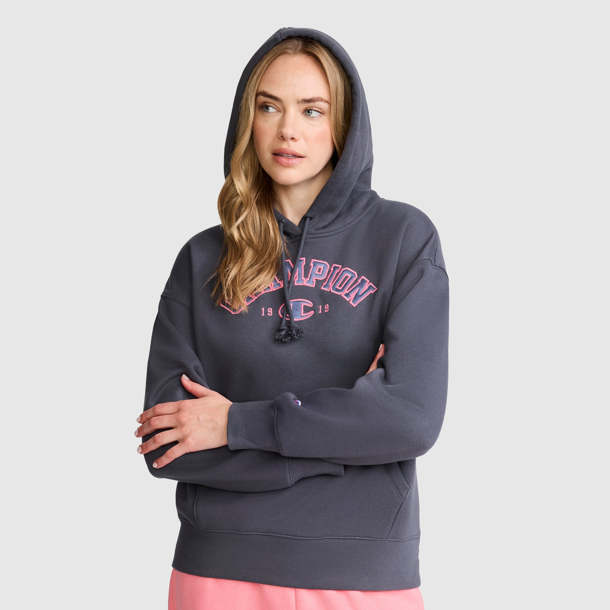 Fleece Hoodie. Satin Applique - Image 2